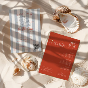 Invitation Dernier Toast sur la Côte Bachelorette Week-end