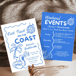 Invitation Dernier Toast Sur La Côte Week-end Enterrement de 