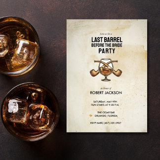Invitation Dernière Barrique Avant la Nuit de Bachelor de la