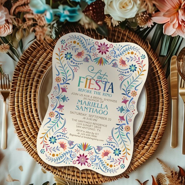 Invitation Dernière Fête des mariées Fiesta Boho (Créateur téléchargé)