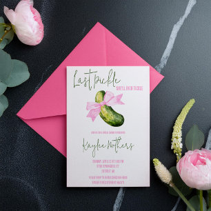 Invitation Dernière Pickle qu'elle chatouillera Enterrement d