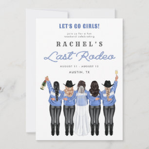 Invitation Dernières filles de rodéo à Denim
