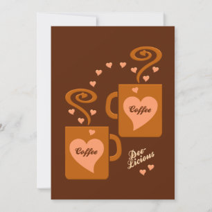 Invitation des amateurs de café, personnaliser