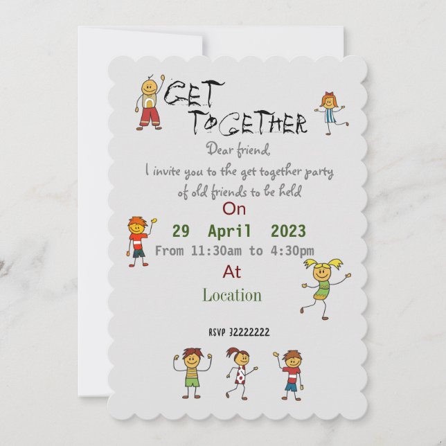 Invitation des amis (Devant)