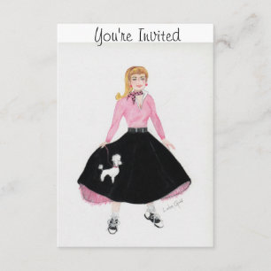 invitation des années 1950