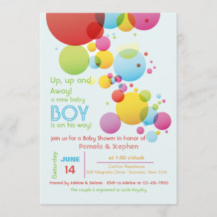 Invitation des ballons de fête