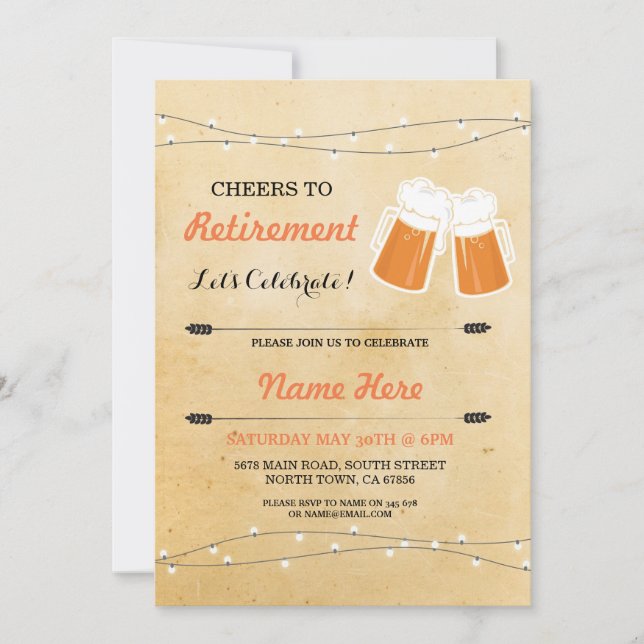 Invitation des bières de la fête de la retraite (Devant)