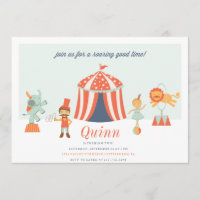 INVITATION DES CARNIVALEN CIRCUS-KINDERGEBURTSTAGS