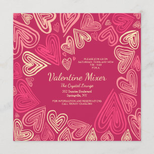 Invitation des Coeurs de Saint-Valentin