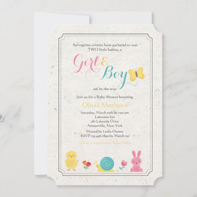 Invitation des critères de printemps (Devant)