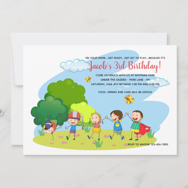 Invitation des enfants en jeu (Devant)