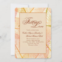 Invitation des feuilles d'automne