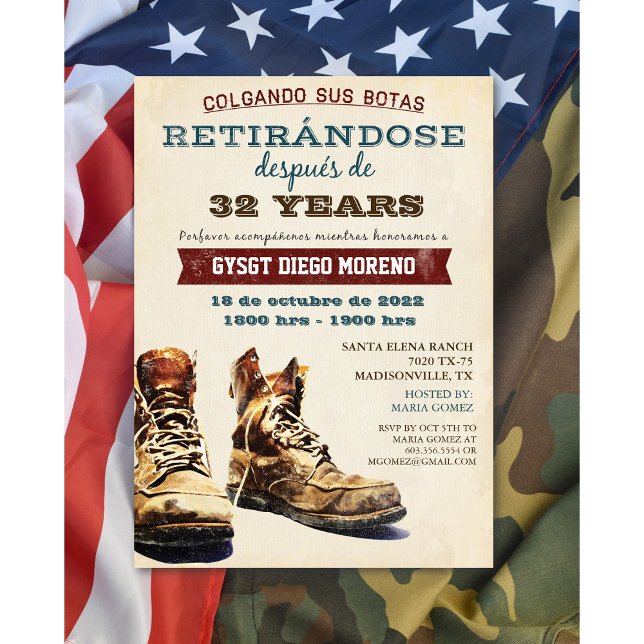 Invitation des militaires de retraite espagnols (Créateur téléchargé)