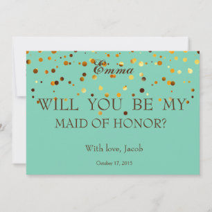Invitation Des parties scintillantes d'or vous serez ma