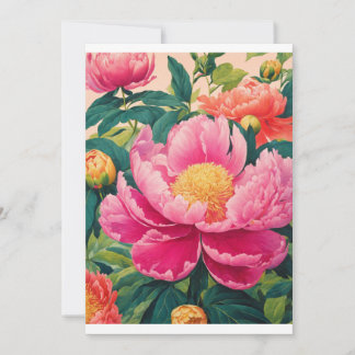 Invitation "Des pivoines radieuses : des fleurs hyper-réalist
