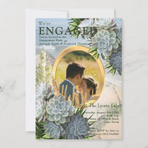 Invitation Des teintes succulentes de blues pâles