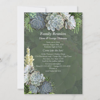 Invitation Des teintes succulentes de blues pâles Réunion