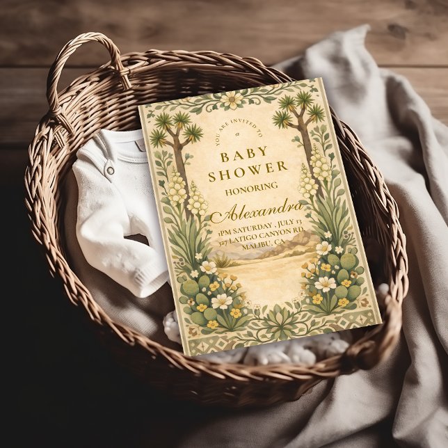 Invitation Desert Botanical Baby Shower (Créateur téléchargé)