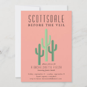 Invitation Desert Cactus Scottsdale Bachelorette