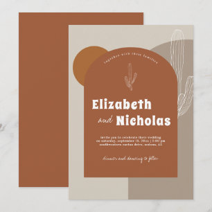 Invitation Désert de Boho minimal moderne Terra Costa
