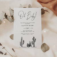 Desert minimaliste Baby shower Cactus Line Art Des