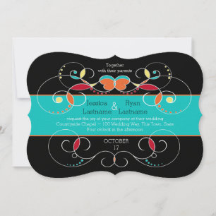 Invitation design d'art populaire