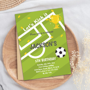 Invitation Design de la partie de sport vert clair