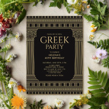 Design élégant Toga Party avec colonnes de temple