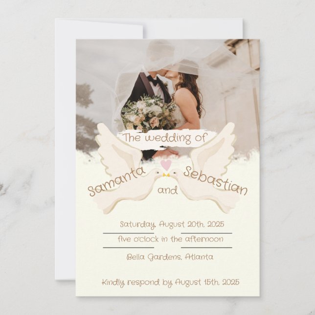 Invitation Design élégant unique (Devant)
