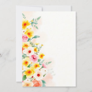 Invitation Design floral : Beauté intemporelle et élégance