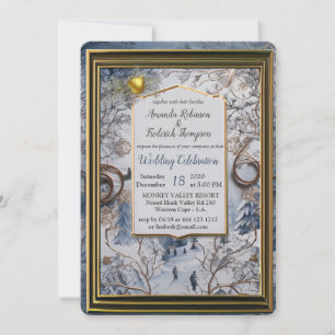 Invitation Design hivernal Festif de Fête de Flammes de Neige