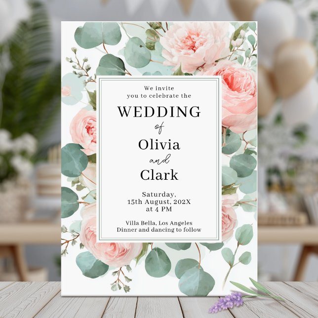 Invitation Design Mariage floral élégant (Créateur téléchargé)