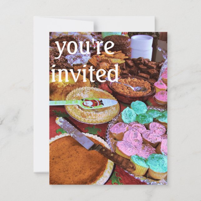 Invitation desserts de vacances (Devant)