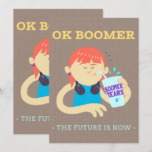 Invitation Dessin animé humour drôle dessin animé boomer mème