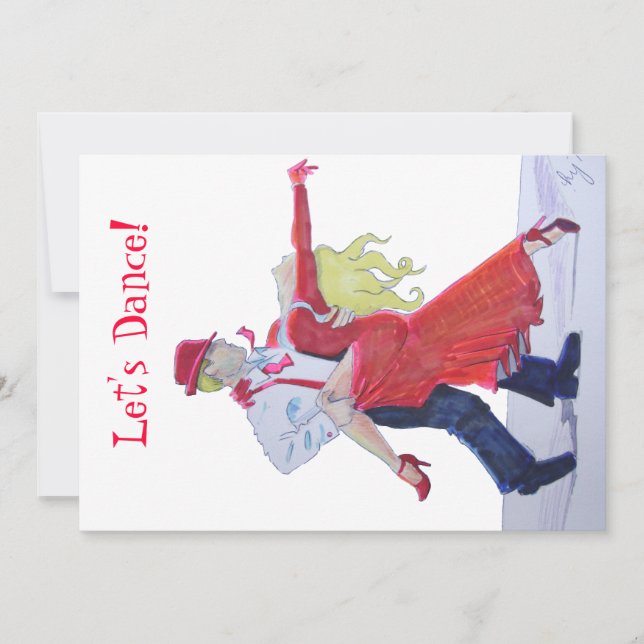 Invitation Dessin de Jason Donovan Kristina Rihanoff Foxtrot (Devant)