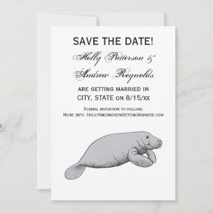 Invitation Dessin vintage Manate