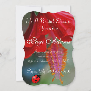 Invitation Destin romantique de Fête de la mariée de