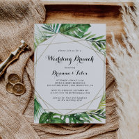 Destination géométrique Mariage tropical Brunch