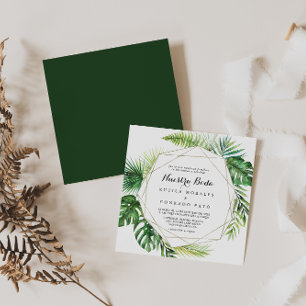 Invitation Destination géométrique Nuestra Boda Mariage