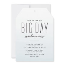 Destination mariage bleu aquarelle simple plaisir