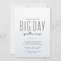Destination mariage bleu aquarelle simple plaisir