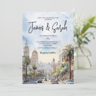 Invitation Destination Mariage du paysage californien