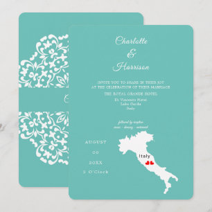 Invitation Destination Mariage Italie Europe