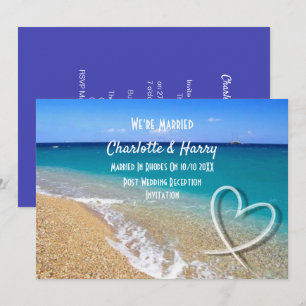 Invitation Destination Mariage Rhodes Grèce billet