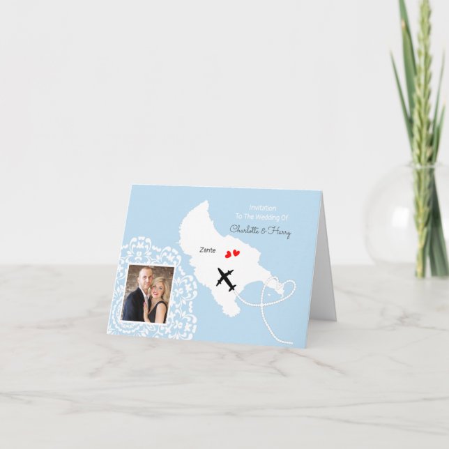 Invitation Destination Mariage Zante (Devant)