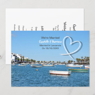 Invitation Destination tropicale Lanzarote Espagne Plage Mari