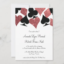 Destiny Las Vegas Mariage Inviter Rose Gold Partie