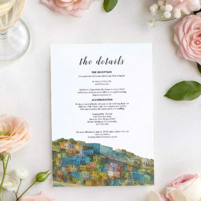 Invitation Details  Card- Puerto Rico (Créateur téléchargé)