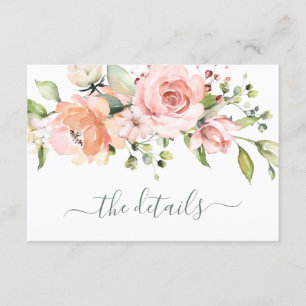 Invitation Détails de l'itinéraire du week-end de Floral Bach