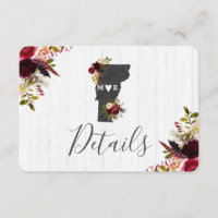 Détails de mariage rustique de destination de l'Ét